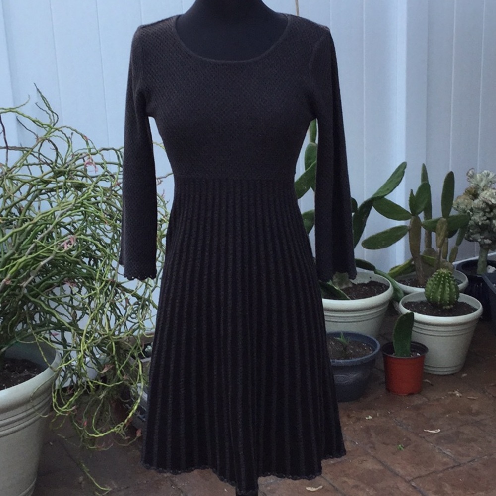 Calvin Klein sweater dress charcoal gray sz S